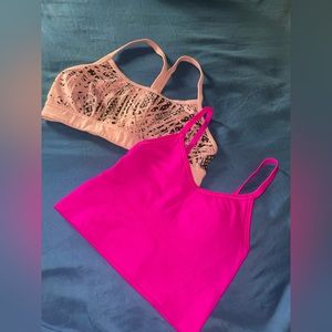 Pink sports bra bundle